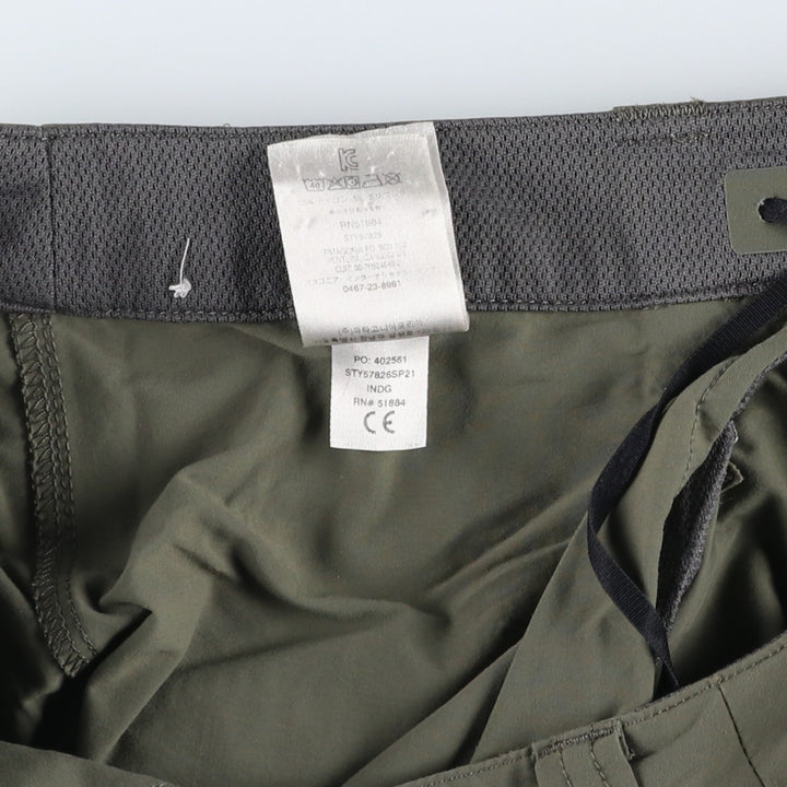 Patagonia Quandary Shorts 57826SP21 Nylon Shorts Men's W32 equivalent Nylon Khaki type Vintage Second Hand