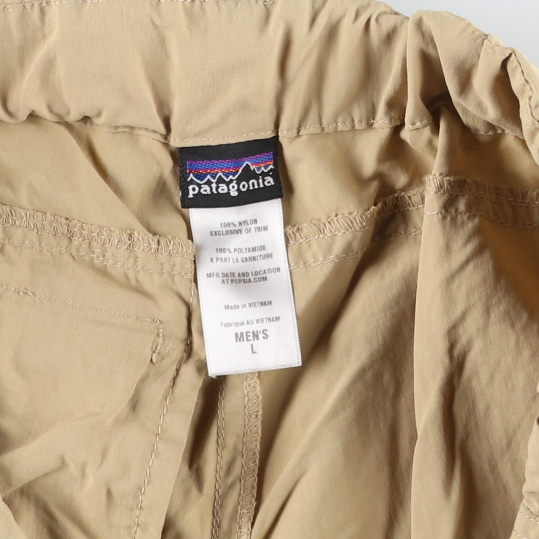 Patagonia GI III Zip-Off Pants 55047SP12 Nylon Shorts (Men's Size L) Nylon Beige type Vintage Second Hand