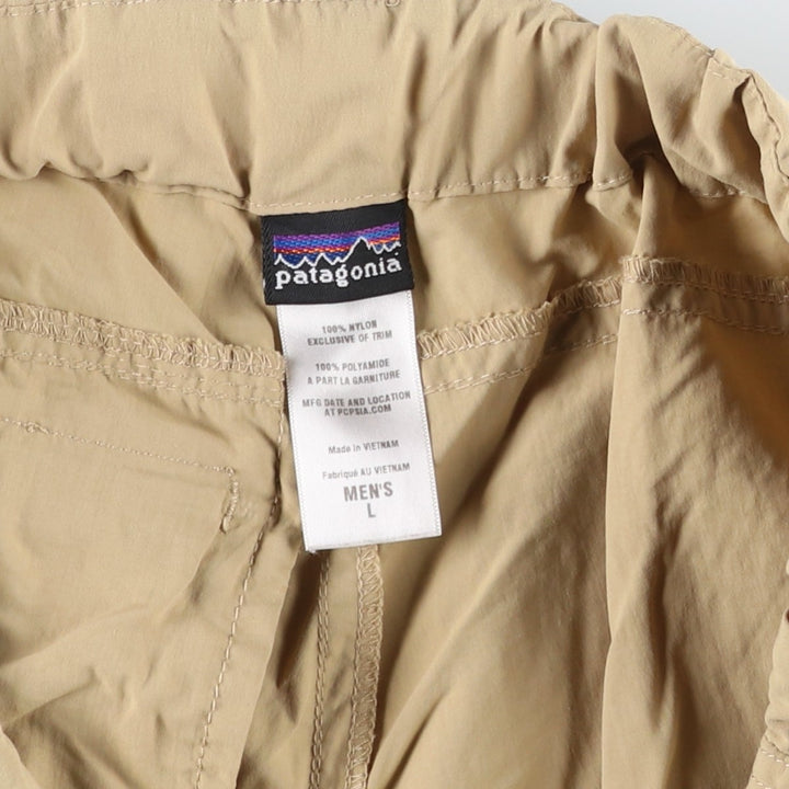 Patagonia GI III Zip-Off Pants 55047SP12 Nylon Shorts (Men's Size L) Nylon Beige type Vintage Second Hand