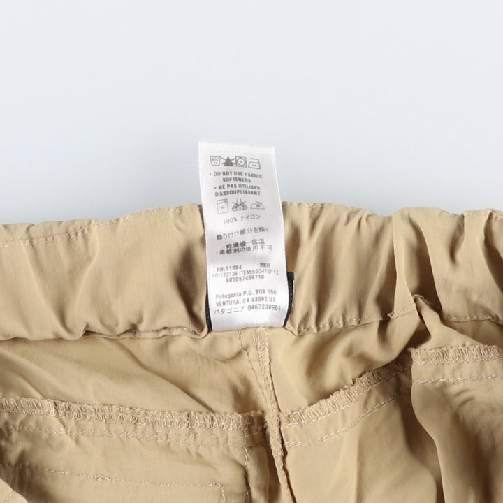 Patagonia GI III Zip-Off Pants 55047SP12 Nylon Shorts (Men's Size L) Nylon Beige type Vintage Second Hand