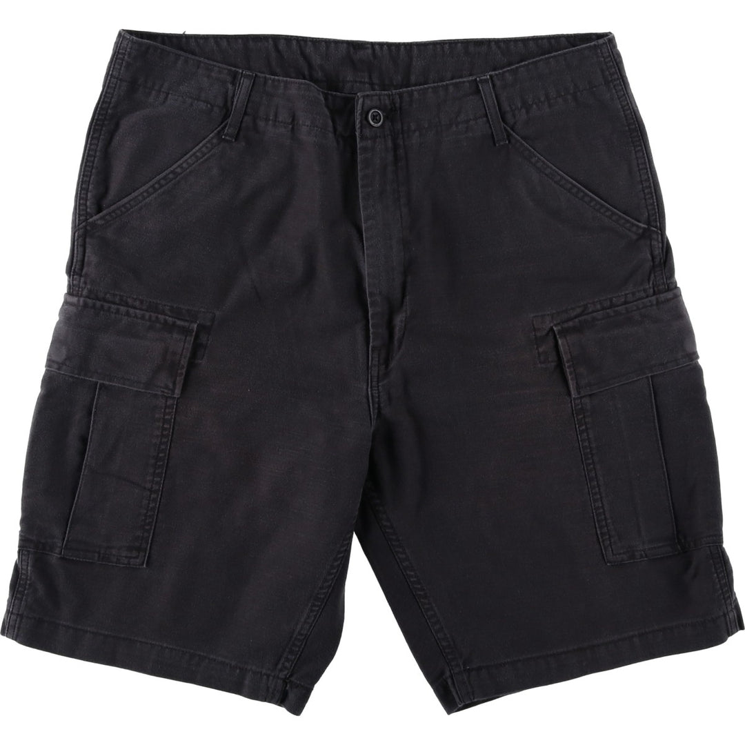 Levi's cargo shorts, men's size W38 (approx.) cotton black type Vintage Second Hand
