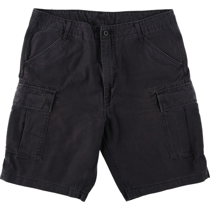 Levi's cargo shorts, men's size W38 (approx.) cotton black type Vintage Second Hand