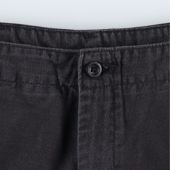 Levi's cargo shorts, men's size W38 (approx.) cotton black type Vintage Second Hand