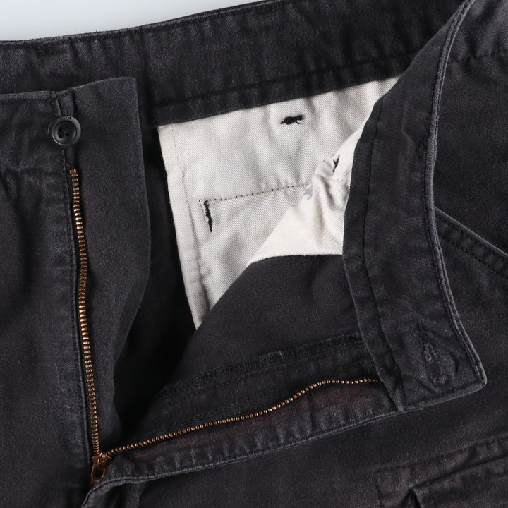 Levi's cargo shorts, men's size W38 (approx.) cotton black type Vintage Second Hand