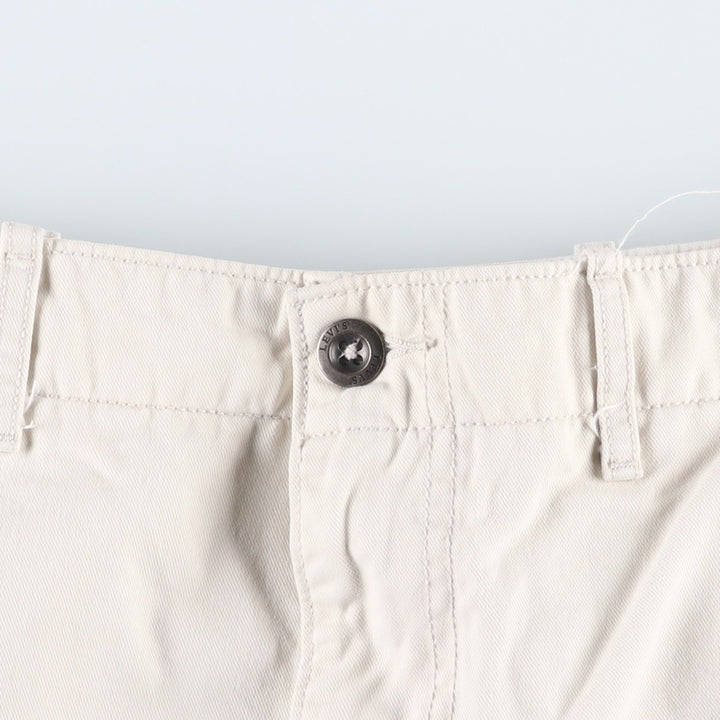 Levi's cargo shorts, men's size W36 (approx.) cotton white type Vintage Second Hand