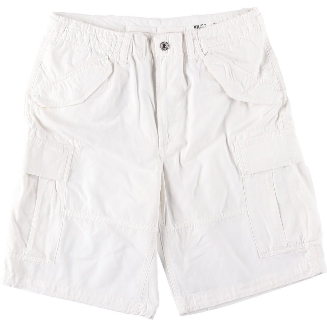 Ralph Lauren POLO RALPH LAUREN cargo shorts, men's size W31 (approx.) cotton white type Vintage Second Hand