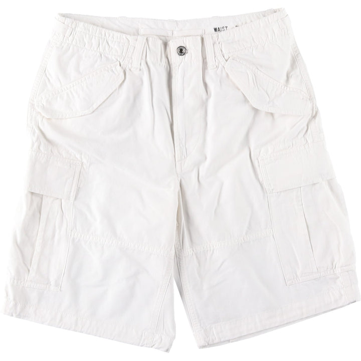 Ralph Lauren POLO RALPH LAUREN cargo shorts, men's size W31 (approx.) cotton white type Vintage Second Hand
