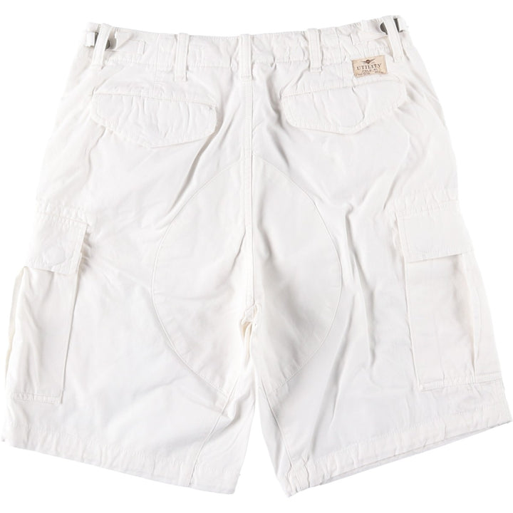 Ralph Lauren POLO RALPH LAUREN cargo shorts, men's size W31 (approx.) cotton white type Vintage Second Hand