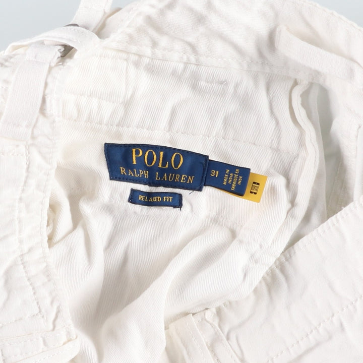Ralph Lauren POLO RALPH LAUREN cargo shorts, men's size W31 (approx.) cotton white type Vintage Second Hand