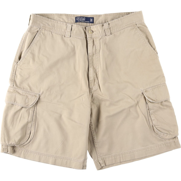 Ralph Lauren POLO by Ralph Lauren cargo shorts, short pants, men's size w36 cotton Beige type Vintage Second Hand