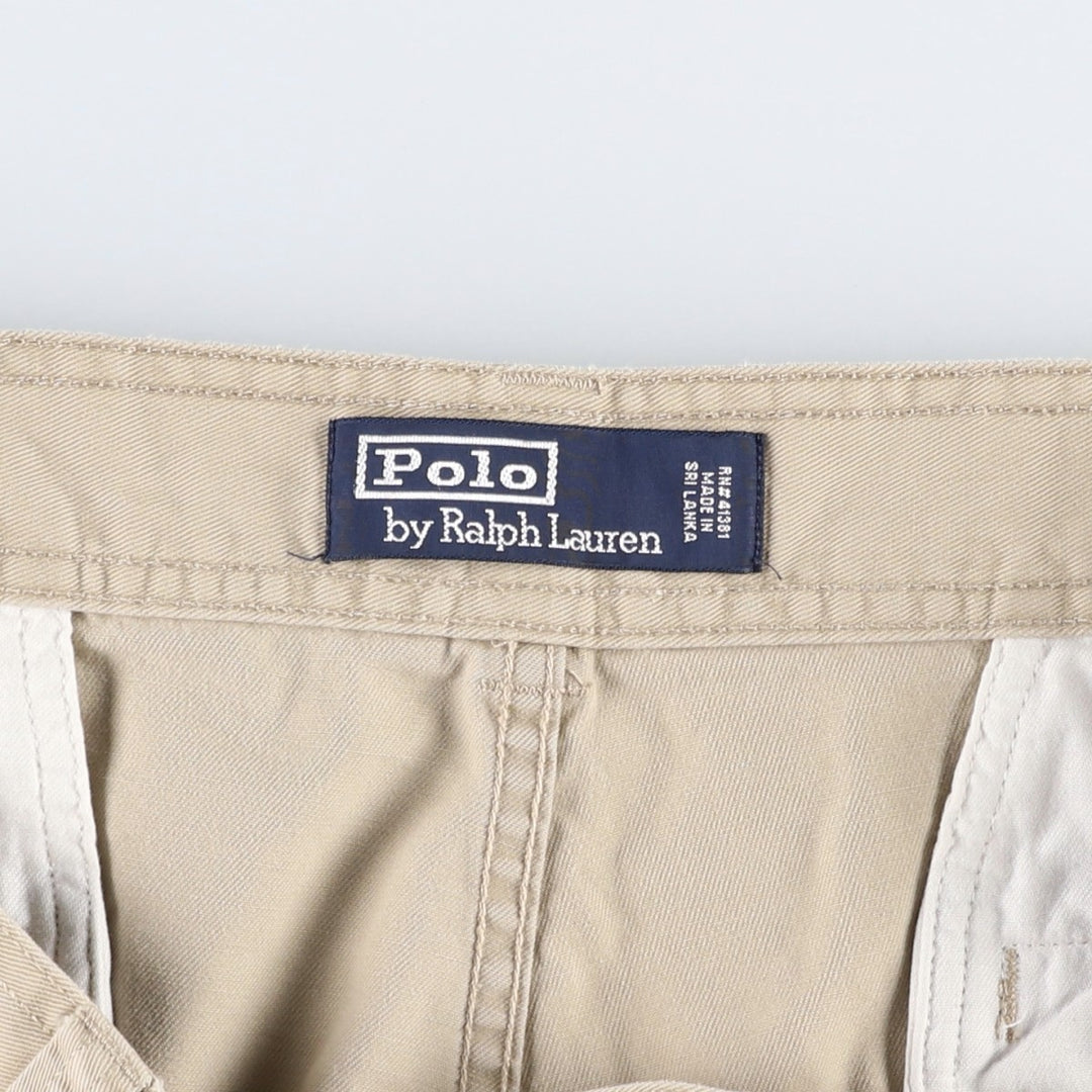 Ralph Lauren POLO by Ralph Lauren cargo shorts, short pants, men's size w36 cotton Beige type Vintage Second Hand