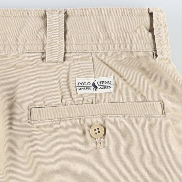 Ralph Lauren POLO by Ralph Lauren cargo shorts, short pants, men's size w36 cotton Beige type Vintage Second Hand