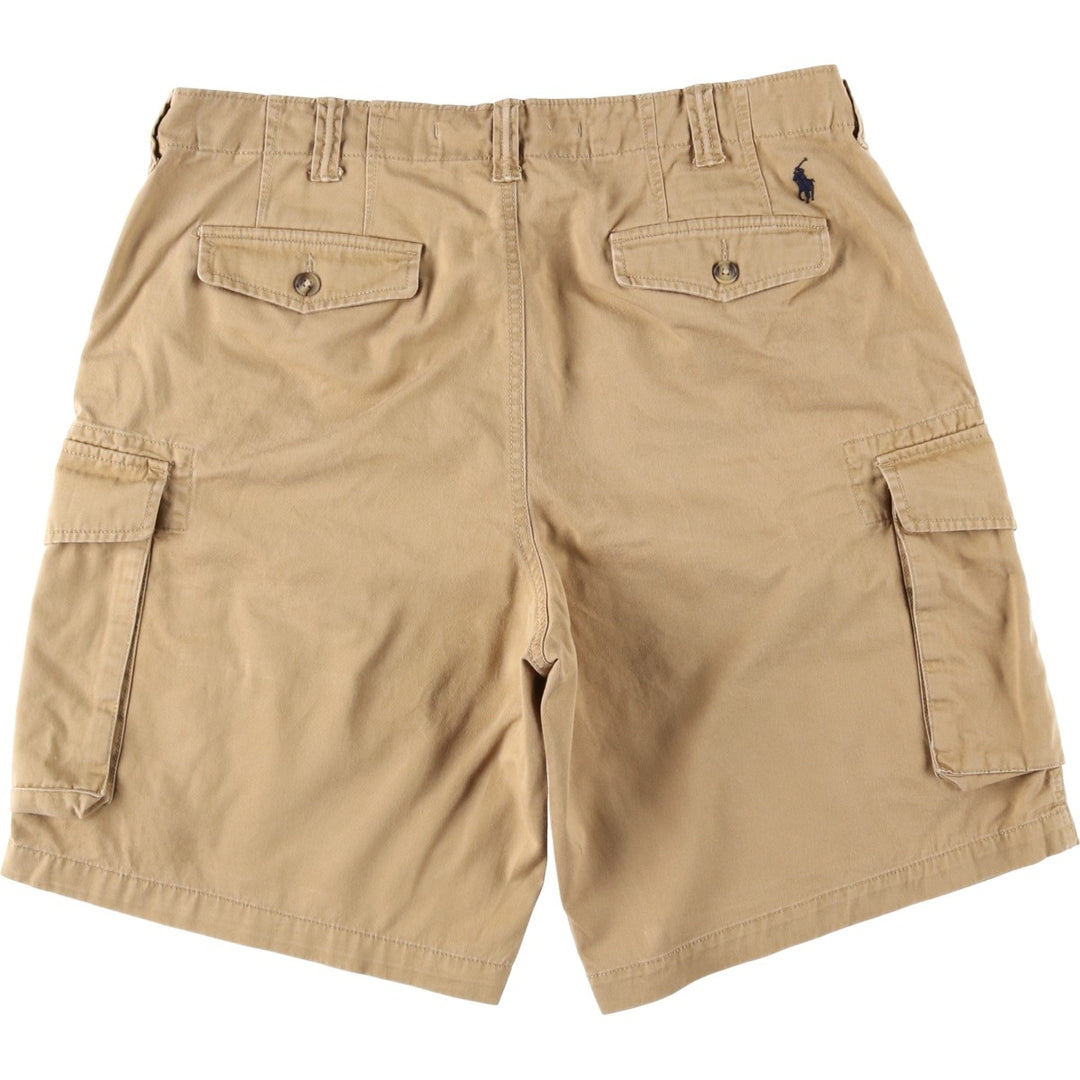 Ralph Lauren POLO RALPH LAUREN Relaxed Fit Cargo Shorts, Men's Size W37 (approx.) cotton ocher yellow type Vintage Second Hand