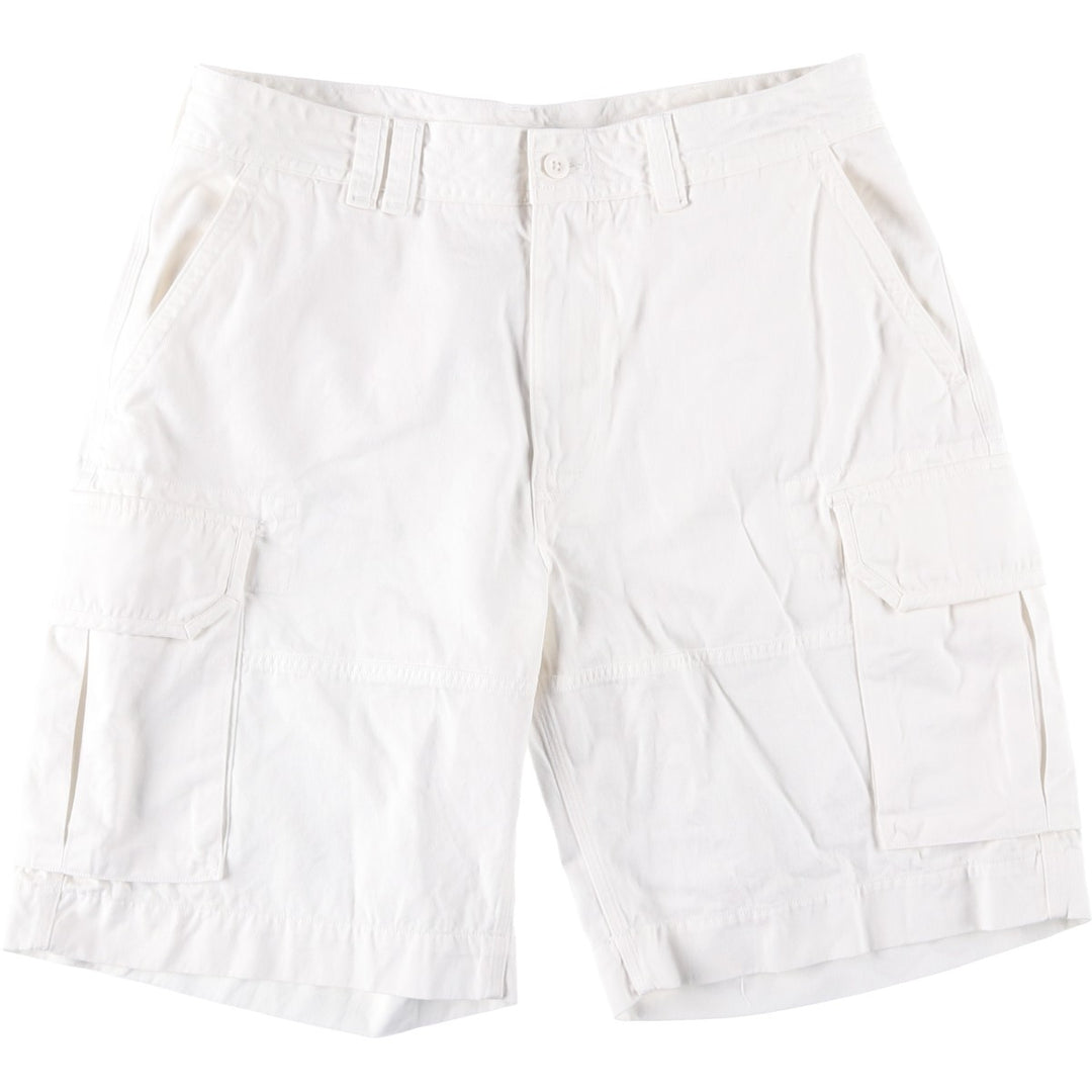 Ralph Lauren POLO RALPH LAUREN cargo shorts, men's size W36 cotton white type Vintage Second Hand