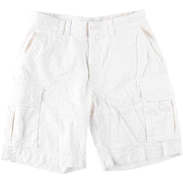 Ralph Lauren POLO RALPH LAUREN cargo shorts, men's size W36 cotton white type Vintage Second Hand