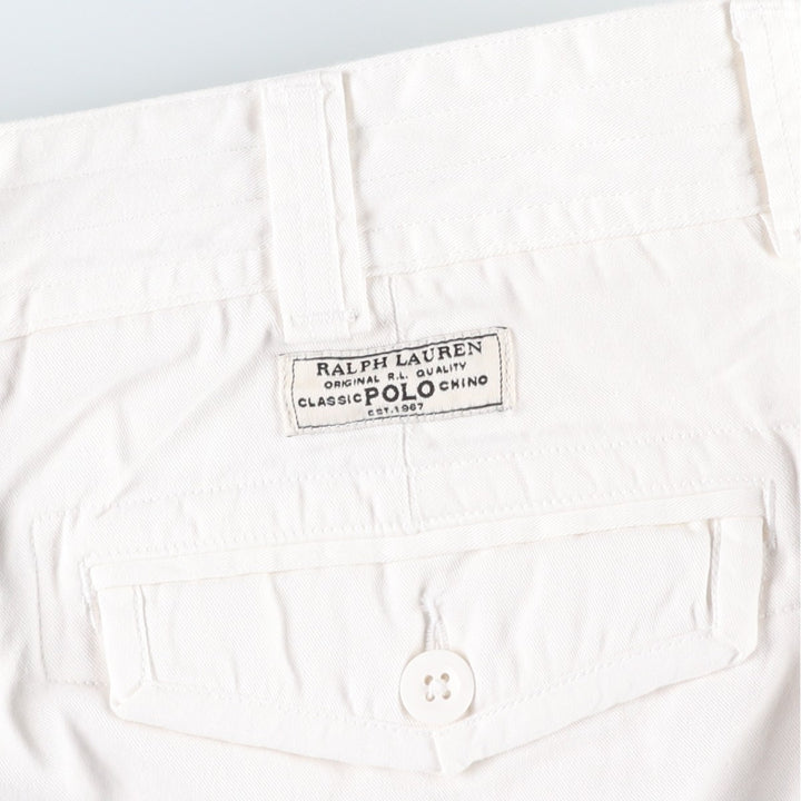 Ralph Lauren POLO RALPH LAUREN cargo shorts, men's size W36 cotton white type Vintage Second Hand