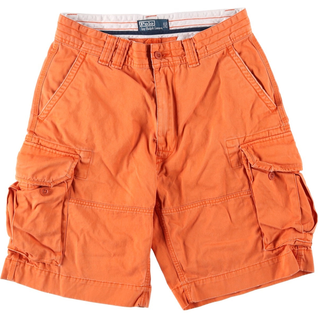Ralph Lauren POLO by Ralph Lauren cargo shorts, short pants, men's size w32 cotton orange type Vintage Second Hand