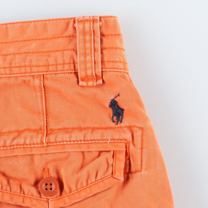 Ralph Lauren POLO by Ralph Lauren cargo shorts, short pants, men's size w32 cotton orange type Vintage Second Hand