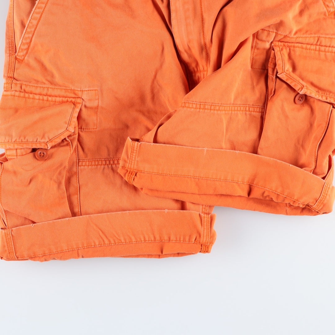 Ralph Lauren POLO by Ralph Lauren cargo shorts, short pants, men's size w32 cotton orange type Vintage Second Hand
