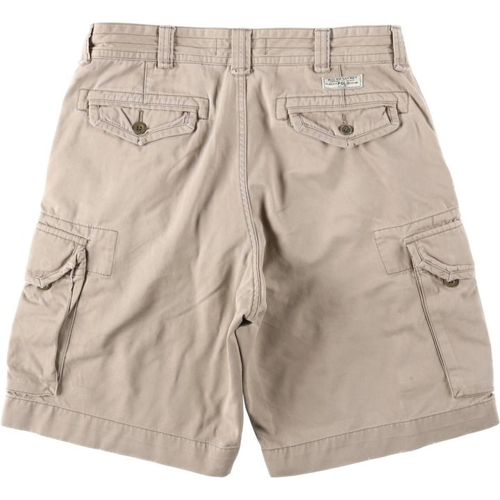 Ralph Lauren POLO by Ralph Lauren cargo shorts, half pants, men's w35 equivalent cotton Beige type Vintage Second Hand