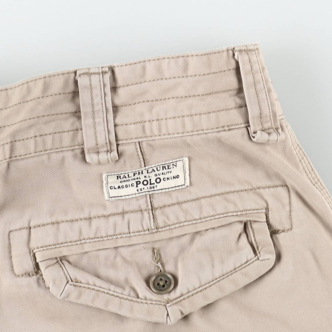 Ralph Lauren POLO by Ralph Lauren cargo shorts, half pants, men's w35 equivalent cotton Beige type Vintage Second Hand