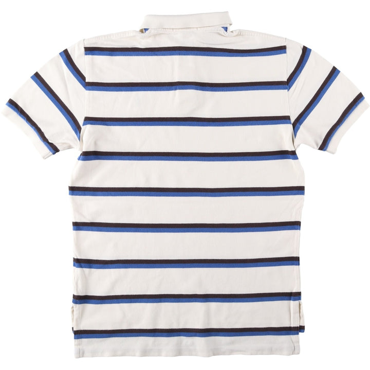 Ralph Lauren POLO by Ralph Lauren short sleeve striped polo shirt, men's size M cotton white type Vintage Second Hand