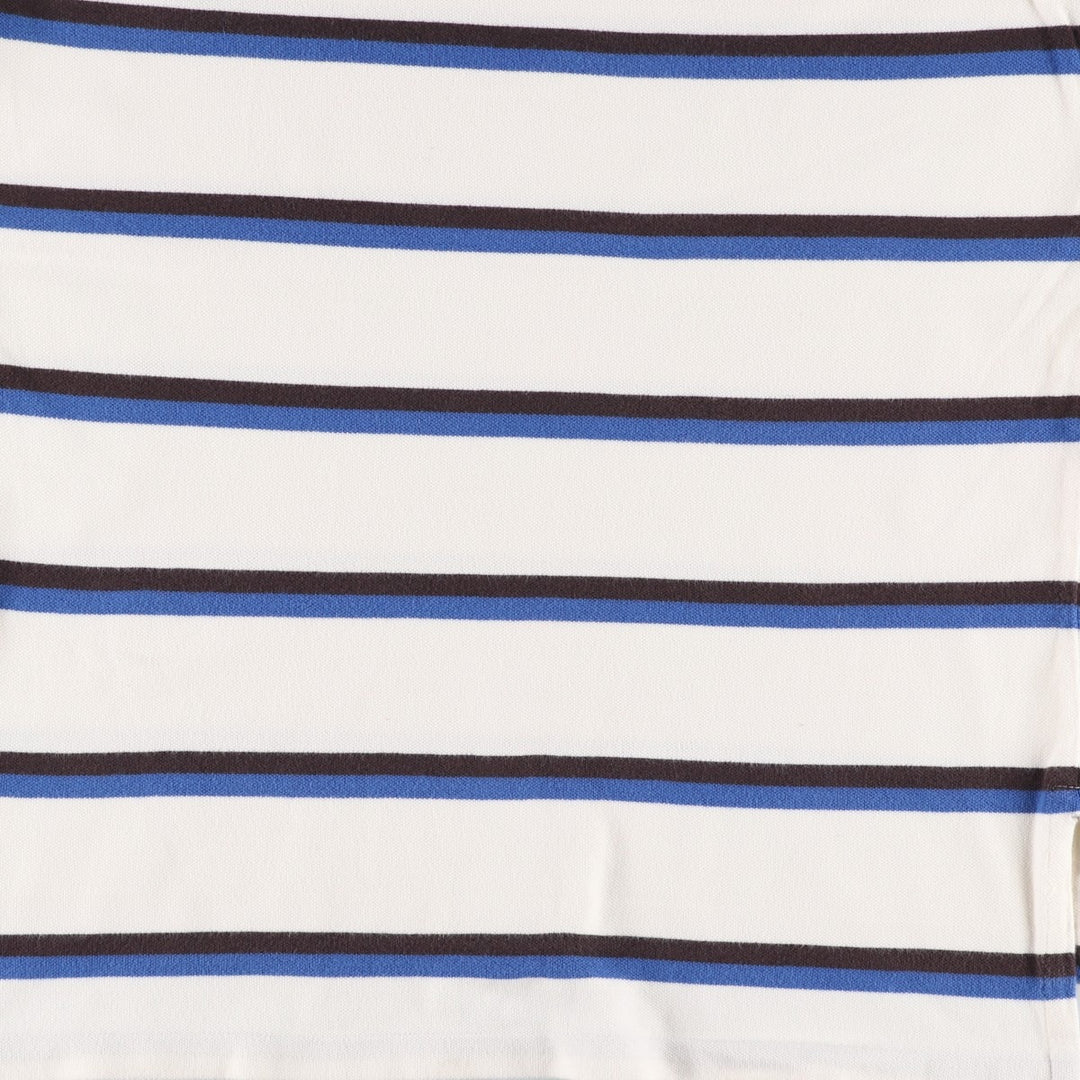 Ralph Lauren POLO by Ralph Lauren short sleeve striped polo shirt, men's size M cotton white type Vintage Second Hand
