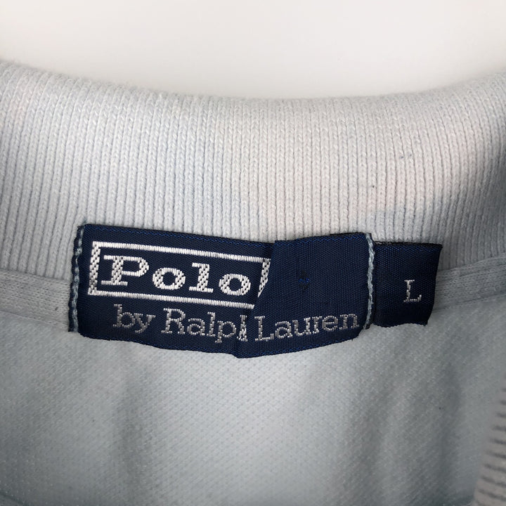 Ralph Lauren POLO by Ralph Lauren short sleeve polo shirt, men's size L unclear Blue type light blue Vintage Second Hand