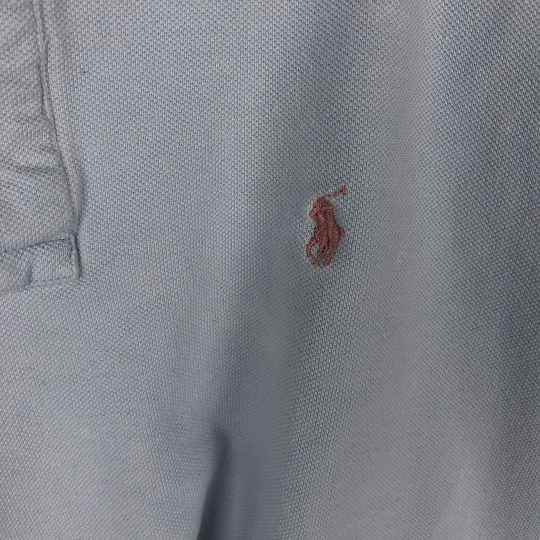 Ralph Lauren POLO by Ralph Lauren short sleeve polo shirt, men's size L unclear Blue type light blue Vintage Second Hand