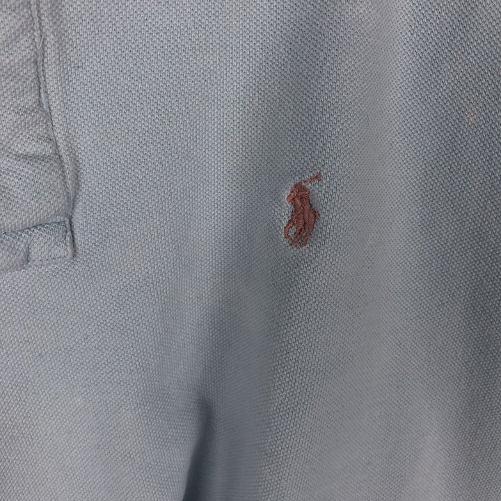 Ralph Lauren POLO by Ralph Lauren short sleeve polo shirt, men's size L unclear Blue type light blue Vintage Second Hand