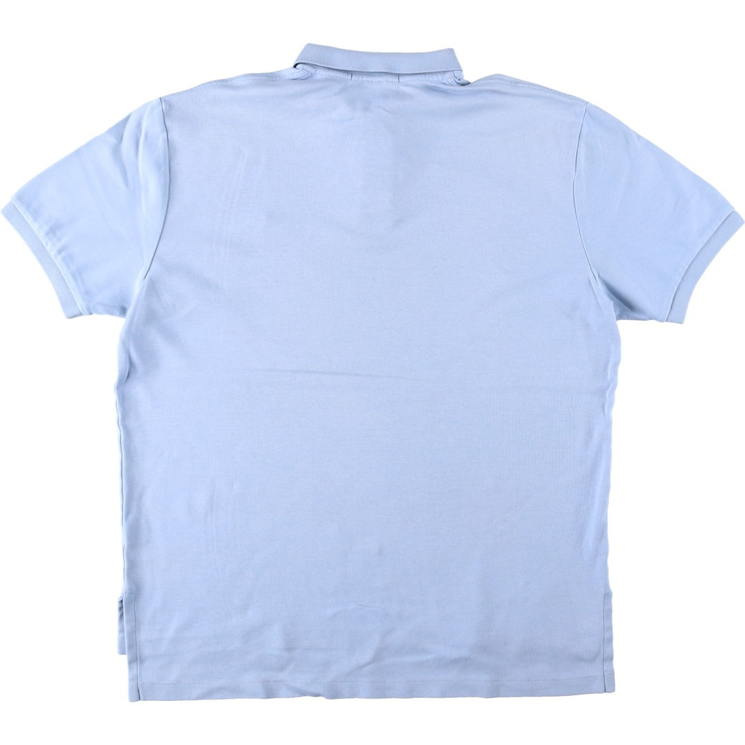 Ralph Lauren POLO by Ralph Lauren short sleeve polo shirt, men's size L cotton Blue type light blue Vintage Second Hand