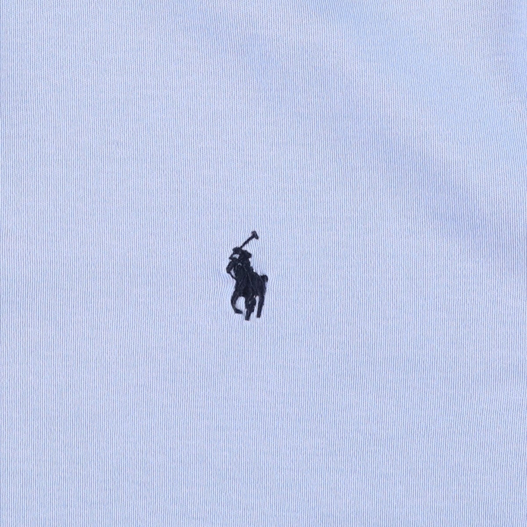 Ralph Lauren POLO by Ralph Lauren short sleeve polo shirt, men's size L cotton Blue type light blue Vintage Second Hand
