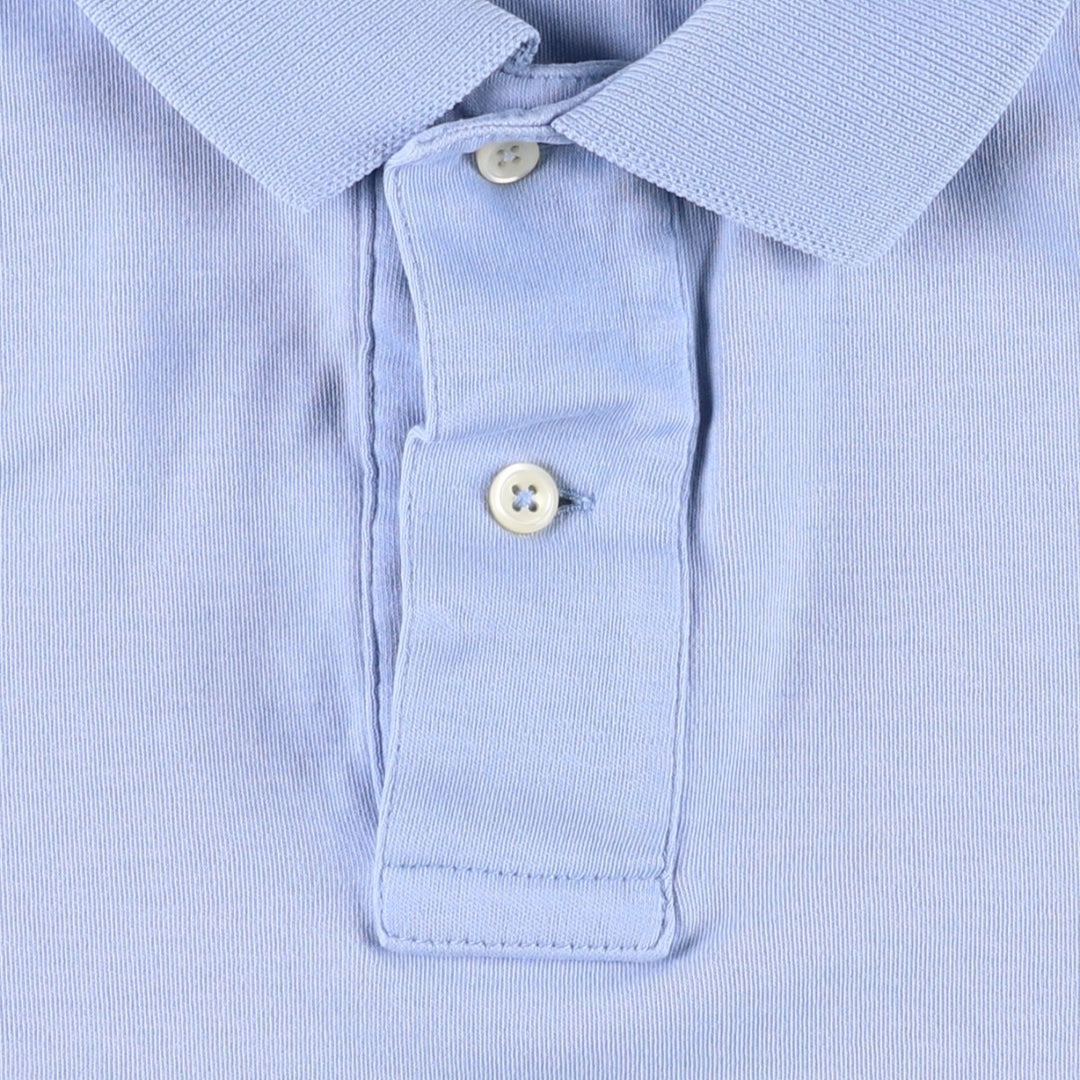 Ralph Lauren POLO by Ralph Lauren short sleeve polo shirt, men's size L cotton Blue type light blue Vintage Second Hand