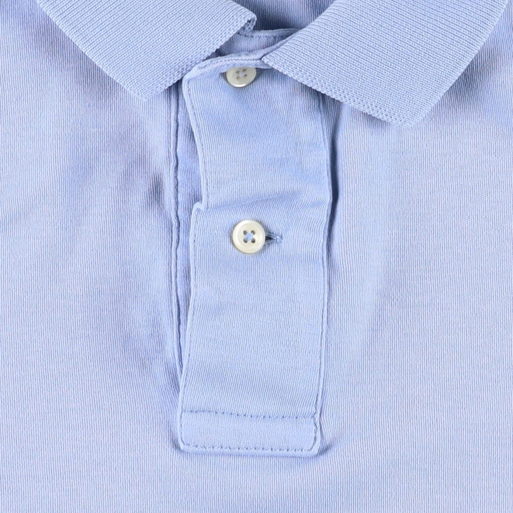 Ralph Lauren POLO by Ralph Lauren short sleeve polo shirt, men's size L cotton Blue type light blue Vintage Second Hand