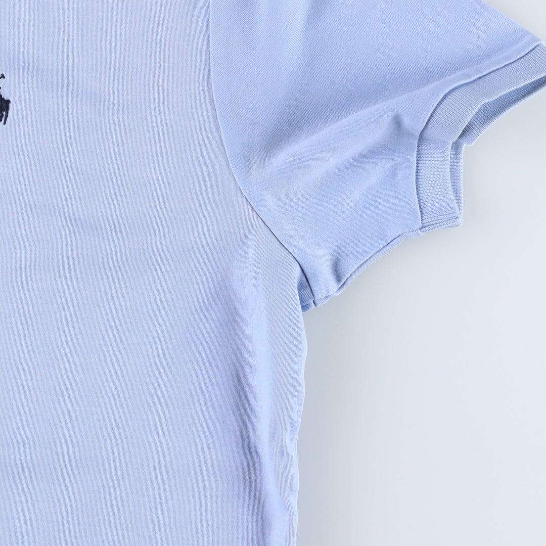 Ralph Lauren POLO by Ralph Lauren short sleeve polo shirt, men's size L cotton Blue type light blue Vintage Second Hand
