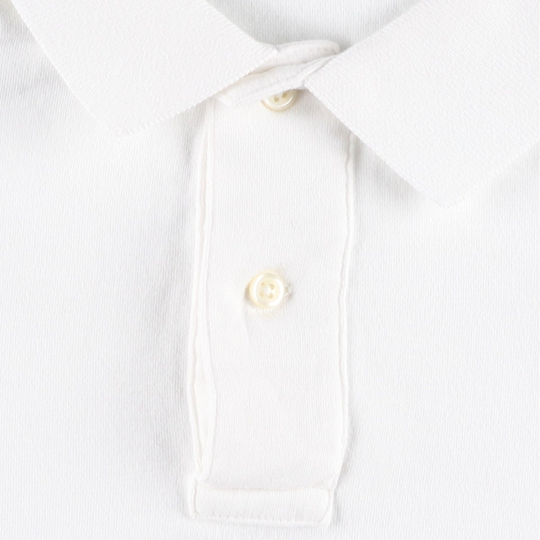 Ralph Lauren POLO by Ralph Lauren short sleeve polo shirt, men's size L cotton white type Vintage Second Hand