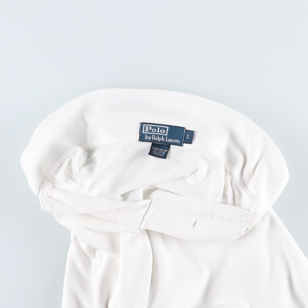 Ralph Lauren POLO by Ralph Lauren short sleeve polo shirt, men's size L cotton white type Vintage Second Hand