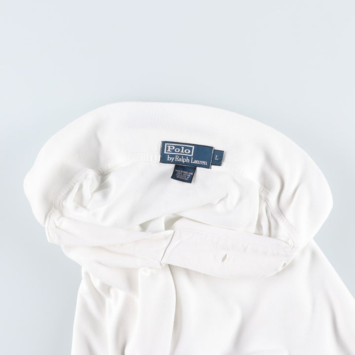 Ralph Lauren POLO by Ralph Lauren short sleeve polo shirt, men's size L cotton white type Vintage Second Hand