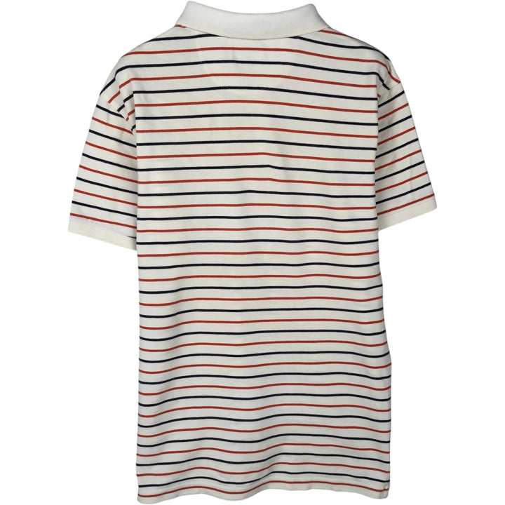 Levi's short-sleeved striped polo shirt, men's size M (approx.) cotton ivory Vintage Second Hand