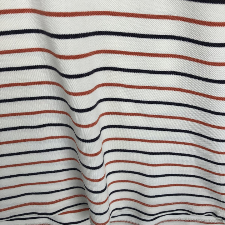 Levi's short-sleeved striped polo shirt, men's size M (approx.) cotton ivory Vintage Second Hand