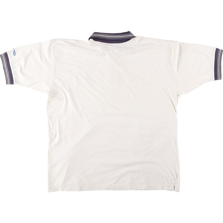 90'S Champion Short-Sleeve Polo Shirt, Men's Size XL (Equivalent), Vintage cotton ivory Vintage Second Hand