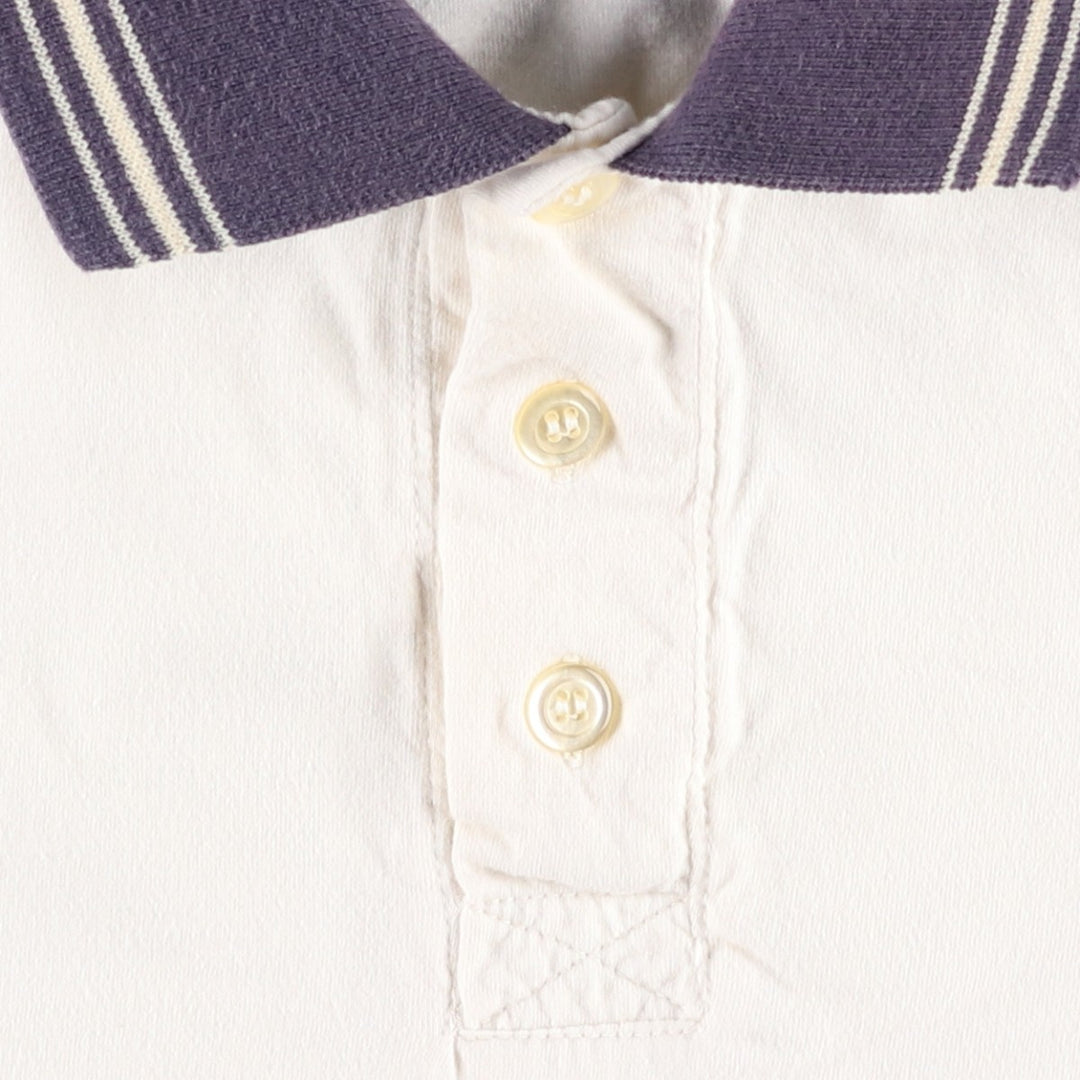 90'S Champion Short-Sleeve Polo Shirt, Men's Size XL (Equivalent), Vintage cotton ivory Vintage Second Hand