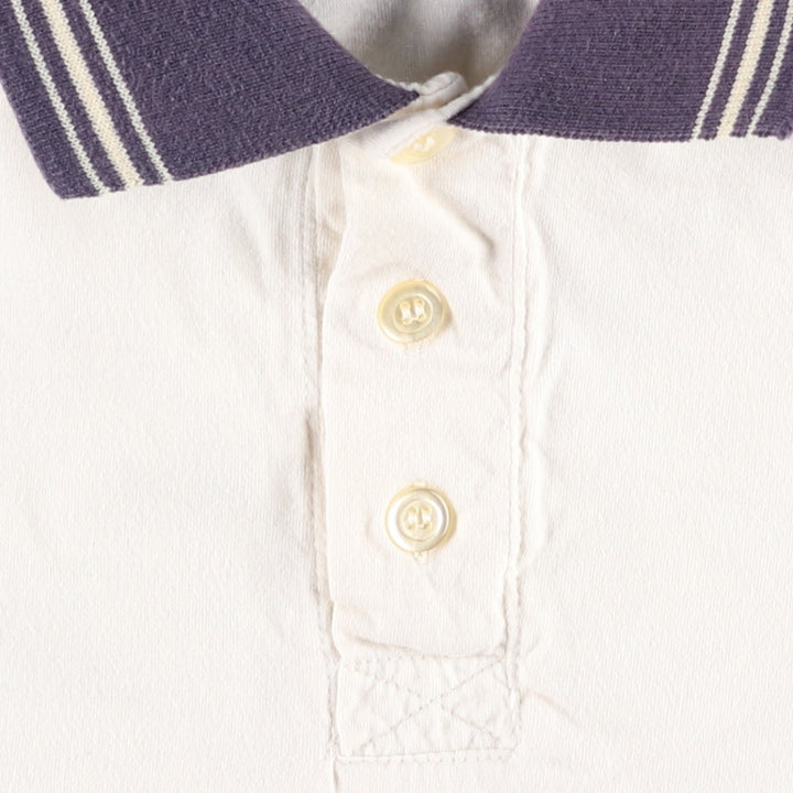 90'S Champion Short-Sleeve Polo Shirt, Men's Size XL (Equivalent), Vintage cotton ivory Vintage Second Hand