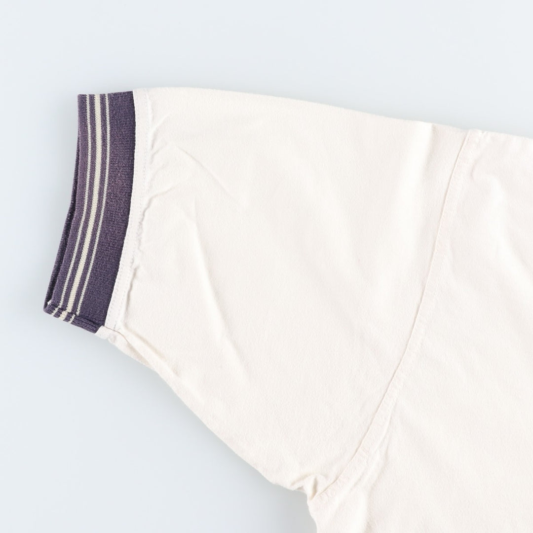 90'S Champion Short-Sleeve Polo Shirt, Men's Size XL (Equivalent), Vintage cotton ivory Vintage Second Hand