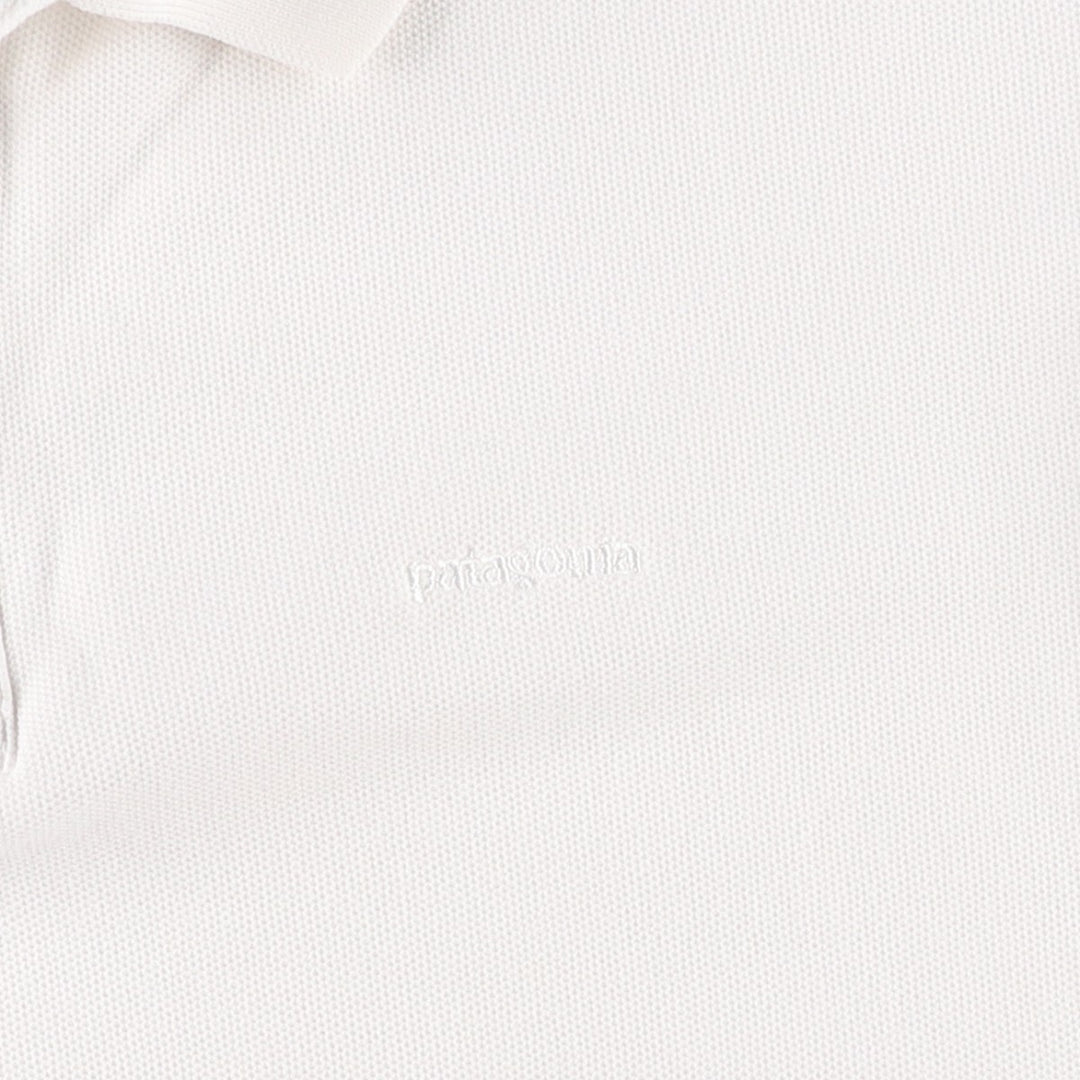 Patagonia Organic Cotton Short-Sleeve Polo Shirt (52826SP13), Men's Size L (approx.) cotton white type Vintage Second Hand