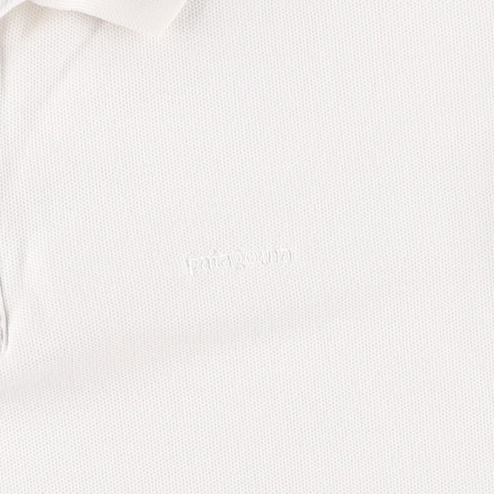 Patagonia Organic Cotton Short-Sleeve Polo Shirt (52826SP13), Men's Size L (approx.) cotton white type Vintage Second Hand