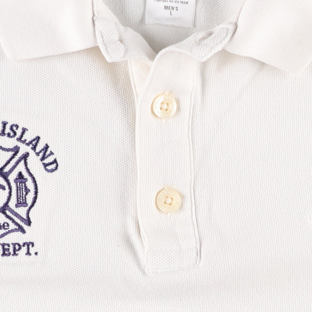 Patagonia Organic Cotton Short-Sleeve Polo Shirt (52826SP13), Men's Size L (approx.) cotton white type Vintage Second Hand