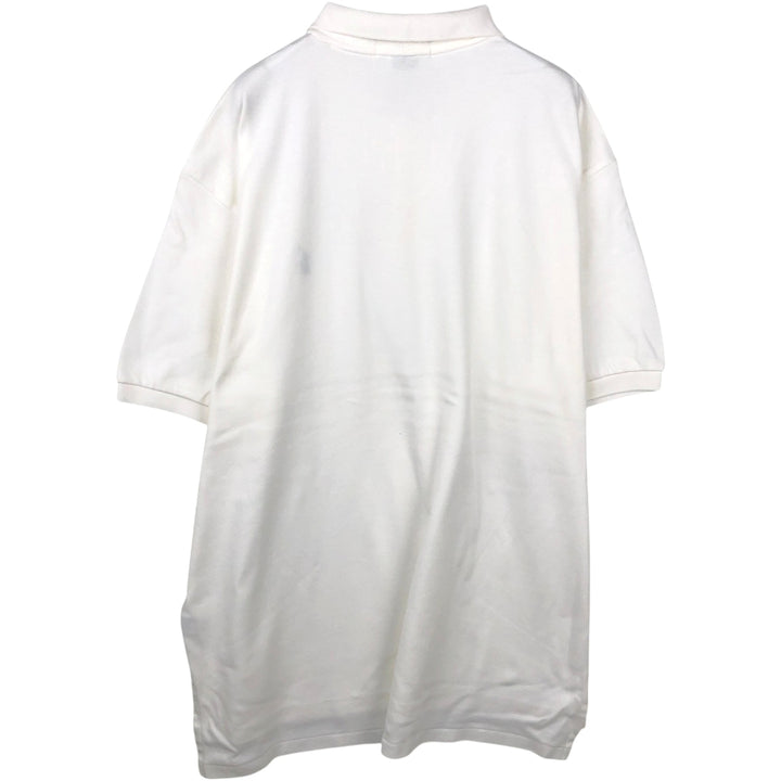 Ralph Lauren POLO by Ralph Lauren short sleeve polo shirt, men's XL size cotton white type Vintage Second Hand