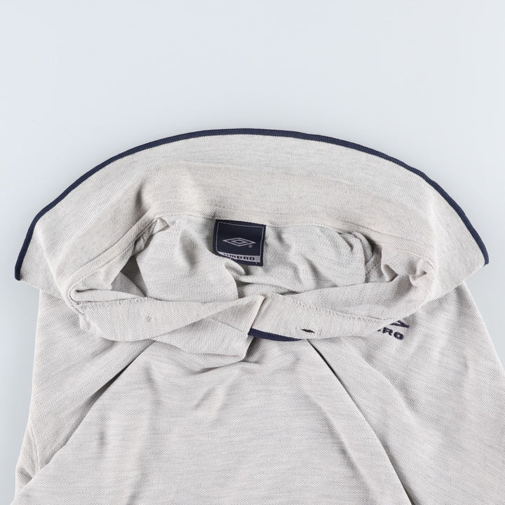 UMBRO short sleeve polo shirt, men's size M polyester gray type Vintage Second Hand