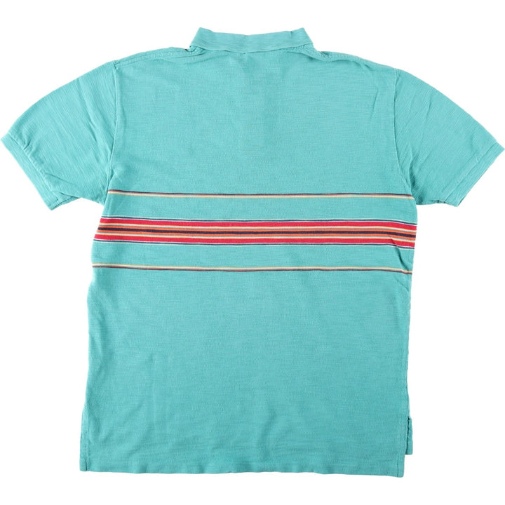 Ralph Lauren POLO by Ralph Lauren short sleeve polo shirt, men's size L cotton turquoise blue Vintage Second Hand